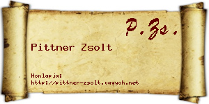 Pittner Zsolt névjegykártya